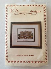 P S Designs Vintage Chatsworth House Mini Cross Stitch Kit