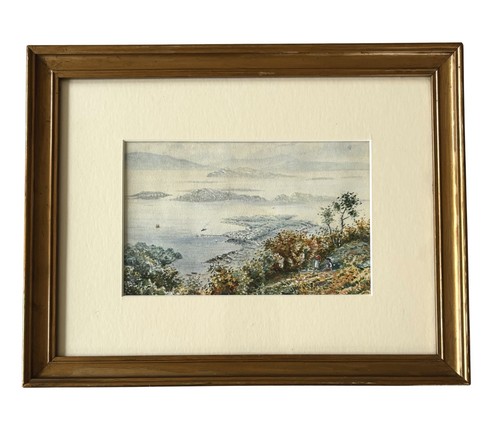 Antique victorian watercolour - antique,