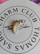 Thomas Sabo Sterling silver White Pearl Affect Tigers/ Shark Tooth With CZ Stone