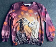 Mr Gugu & Miss Go Adult Sweatshirt Lamas  Lamb 3D All Over Print Chest 44” Large