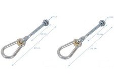 2 x SWING HOOK AM10 FOR WOODEN