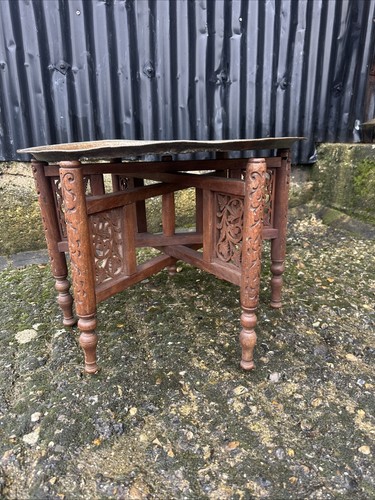 Antique folding benares side - antique,