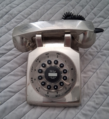 Vintage retro silver corded - vintage/retro,