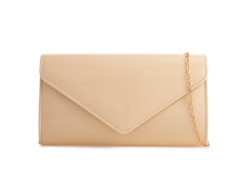 Ladies patent leather clutch - patent,
