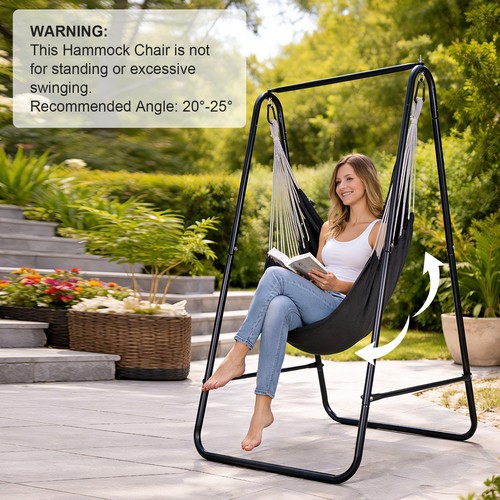 Hammock chair stand with swing - stand,