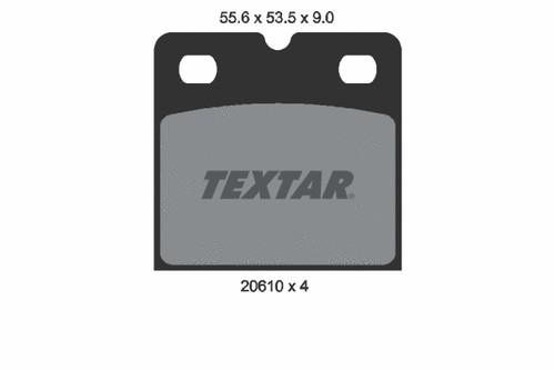 Rear brake pad set - rear,
