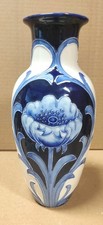 Old Tupton Ware Blue Peony pattern Vase