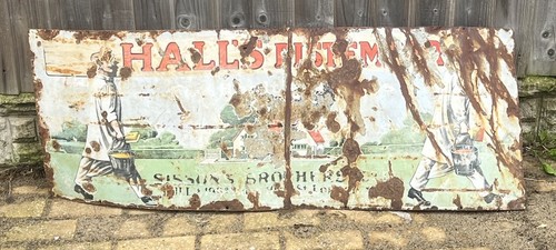 Vintage old porcelain enamel - porcelain,