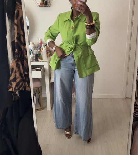 Zara bnwt 100 linen blazer - bnwt,