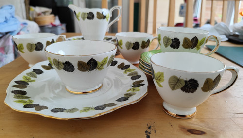 Delphine bone china tea - china,