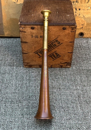 Old copper brass fox hunting - copper,
