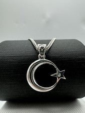 925 Solid Sterling Silver Moon