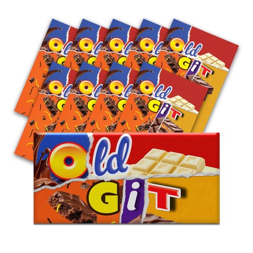 Old git funny chocolate - old,