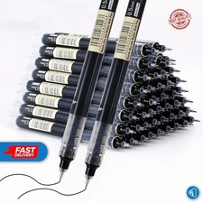 10 x Black Gel Pens Fine 0.5mm