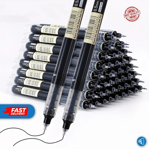 Black gel pens fine 0 - x, 0.5mm