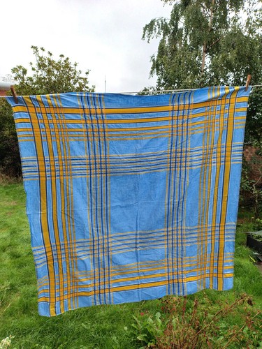 Vintage 129cm square striped - 129cm,