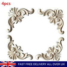 4pcs Wooden Carved Corner