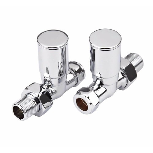 Chrome radiator valves - chrome,