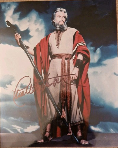 Charlton heston signed the - heston,