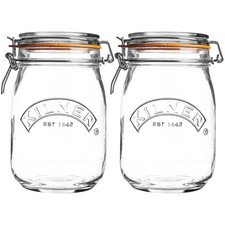 Kilner 2pcs 1 Litre Vintage