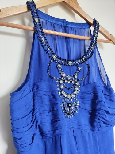 Monsoon 100 blue - 100%, beaded