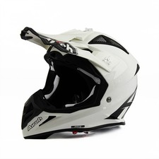 Airoh Aviator Ace Plain White Off-Road Motorcycle Motocross Dirt ATV Quad Helmet