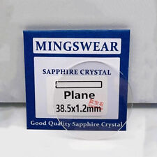 0.8mm 1.0mm 1.2mm 1.5mm Thick Flat Sapphire Watch Glass Round Crystal 15mm-45mm