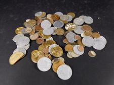 Old MGM Movie Prop Group 98 Faux Coins & Vintage Tokens used Ben Hur W Receipt