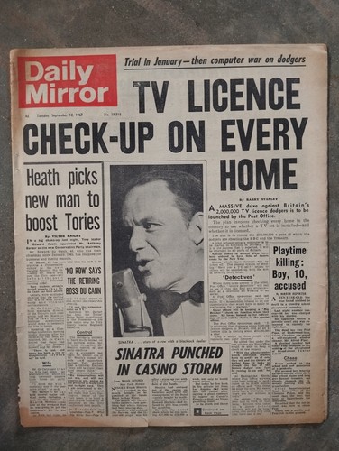 Newspapers sept dec 1967 - newspapers, back
