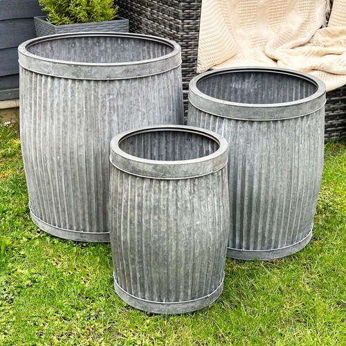 Set galvanised tub - set, 3