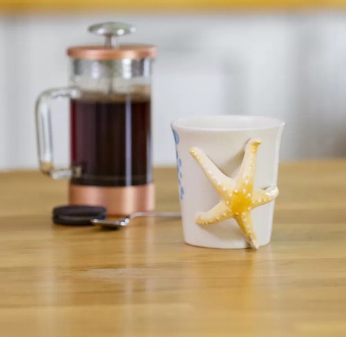 Starfish porcelain mug - starfish,