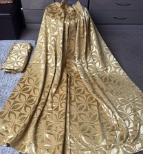 Vtg Retro 60s 70s Woven Yellow