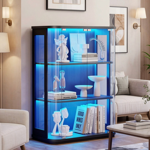 Tier rounded display case - rounded,