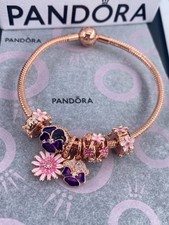 NEW 100% Genuine Pandora Bracelet with 6 Charms 20cm S925 ALE With package
