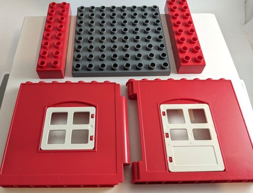 Duplo lot building walls fire - lot,