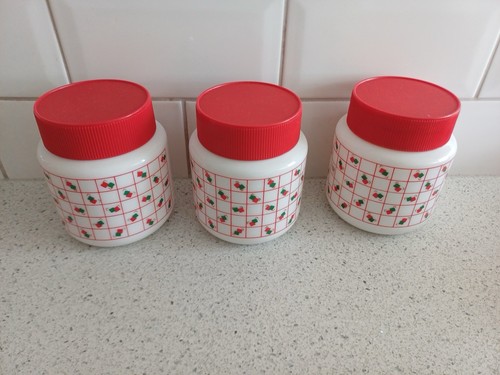 Acropol milk glass canisters - milk,