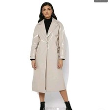 Topshop Vinyl Mac Trench Coat