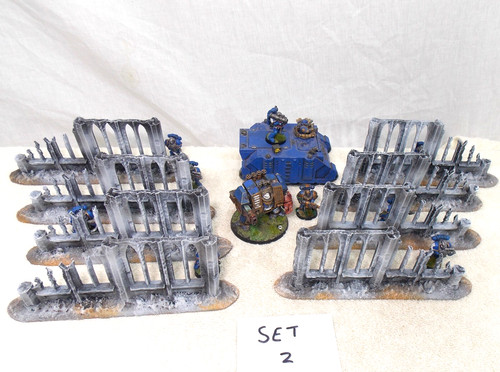 Wargaming terrain painted set - wargaming,