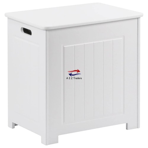 Laundry basket wooden bathroom - laundry,
