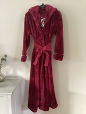 BNWT M&S Rosie for Autograph Claret Hooded Dressing Gown, Size XS, (6-8), Tagged