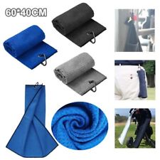 Folded Microfiber Golf Waffle Towel With Clip for Golf Sports Golf Club Balls