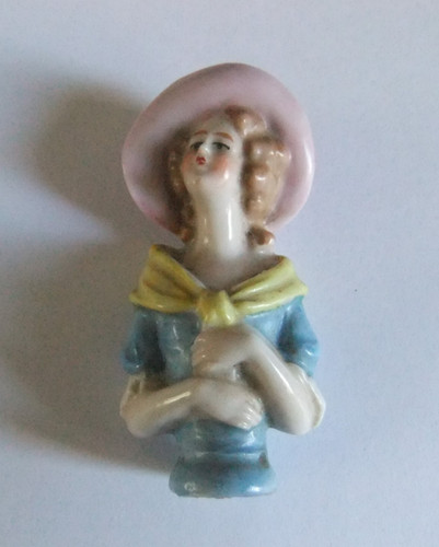 Antique porcelain bisque - porcelain, half