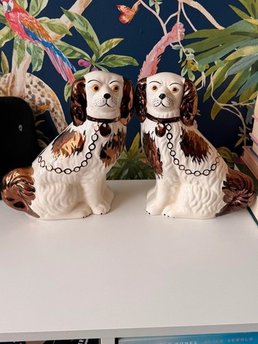 Vintage staffordshire dogs - vintage,