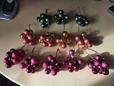 12 Sets of Mini Bauble Decorations Christmas Tree Balls.