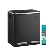 SONGMICS Dual Rubbish Bin