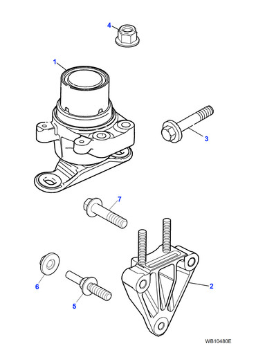 Jaguar genuine support - jaguar, bracket