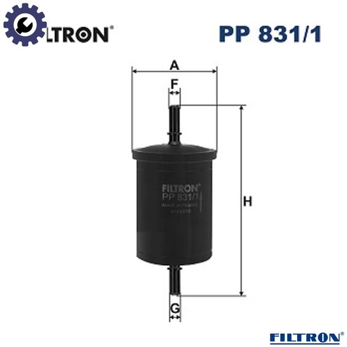 Fuel filter 831 - filter, 831/1
