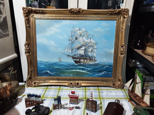 John ambrose signed oil - john,