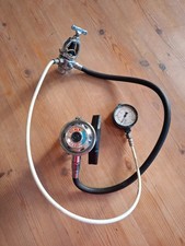 Vintage Nemrod Snark II single hose diving regulator with 3000psi gauge