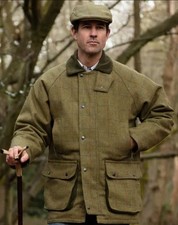 Walker & Hawkes Barlaston Tweed Shooting / Hunting Jacket / Coat Mens 3XL 